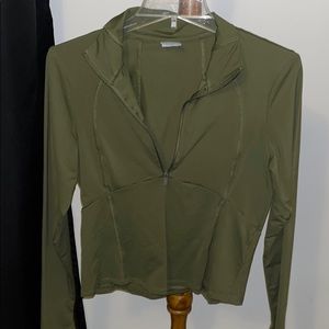 Pink compression half zip